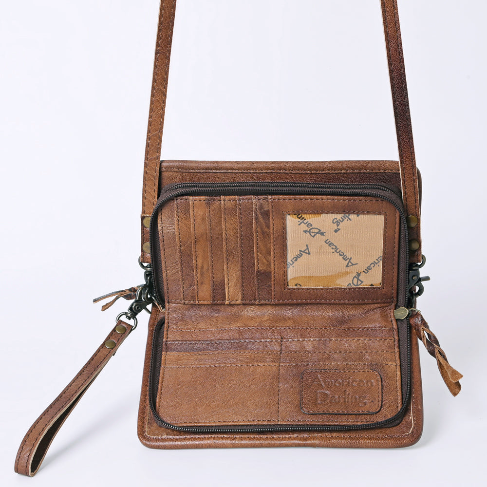 American Darling Organiser Saddle Blanket Genuine Leather Women Bag Western Handbag Purse