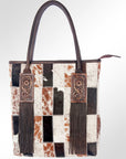 American Darling ADBGZ340 Tote Hair-On Genuine Leather Women Bag Western Handbag Purse
