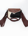 American Darling ADBGZ352 Crossbody Hand Tooled Hair-On Genuine Leather Women Bag Western Handbag Purse