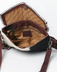 American Darling ADBGZ352 Crossbody Hand Tooled Hair-On Genuine Leather Women Bag Western Handbag Purse