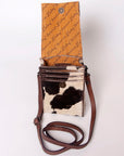 American Darling CELL PHONE HOLDER Hand Tooled Hair-on Genuine Leather women bag western handbag purse