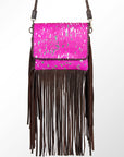American Darling ADBGZ334 Crossbody Hair-On Genuine Leather Women Bag Western Handbag Purse