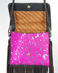 American Darling ADBGZ334 Crossbody Hair-On Genuine Leather Women Bag Western Handbag Purse