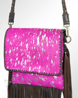 American Darling ADBGZ334 Crossbody Hair-On Genuine Leather Women Bag Western Handbag Purse