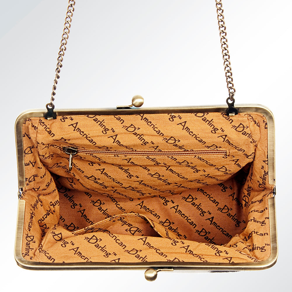 American Darling Wallet Hair on Genuine Leather Women Bag Western Handbag