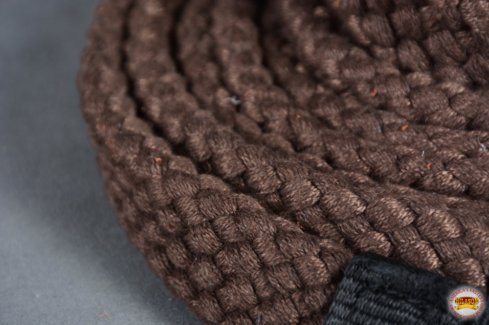 HILASON 7 Ft Braided Flat Cotton Roping Rein