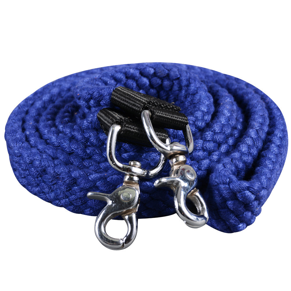 HILASON 7 Ft Braided Flat Cotton Roping Rein