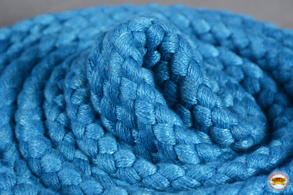 HILASON 7 Ft Braided Flat Cotton Roping Rein
