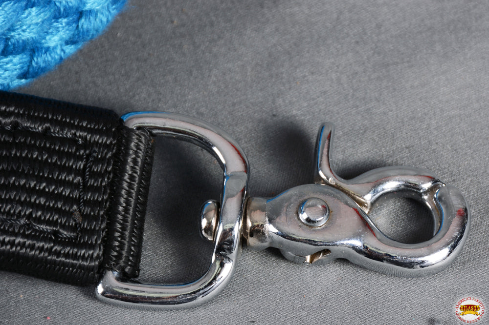 HILASON 7 Ft Braided Flat Cotton Roping Rein