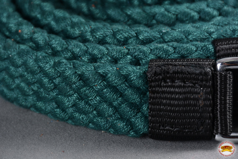 HILASON 7 Ft Braided Flat Cotton Roping Rein