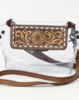 ADBGZ303A American Darling CLEAR BAG Hand Tooled Genuine Leather women bag western handbag purse