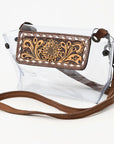 ADBGZ303A American Darling CLEAR BAG Hand Tooled Genuine Leather women bag western handbag purse