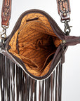 American Darling CROSS BODY I Hand Tooled Hair-on Genuine Leather women bag western handbag purse