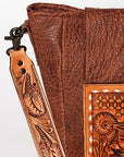 American Darling ADBGZ265A Large Crossbody Hand Tooled Genuine Leather Women Bag Western Handbag Purse