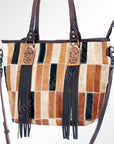 American Darling ADBG695 Tote Hair-On Genuine Leather Women Bag Western Handbag Purse
