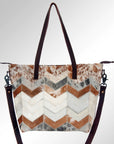 American Darling ADBG696 Tote Hair-On Genuine Leather Women Bag Western Handbag Purse
