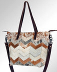 American Darling ADBG696 Tote Hair-On Genuine Leather Women Bag Western Handbag Purse