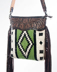 American Darling ADBGZ363 Signature Crossbody Hand Tooled Saddle Blanket Genuine Leather Women Bag Western Handbag Purse