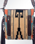 American Darling ADBGZ364 Signature Crossbody Hand Tooled Saddle Blanket Genuine Leather Women Bag Western Handbag Purse