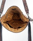 American Darling ADBGZ364 Signature Crossbody Hand Tooled Saddle Blanket Genuine Leather Women Bag Western Handbag Purse