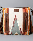 American Darling ADBGZ365 Signature Crossbody Hand Tooled Saddle Blanket Genuine Leather Women Bag Western Handbag Purse