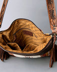 American Darling ADBGZ365 Signature Crossbody Hand Tooled Saddle Blanket Genuine Leather Women Bag Western Handbag Purse