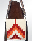 American Darling ADBGZ366 Large Crossbody Saddle Blanket Genuine Leather Women Bag Western Handbag Purse