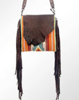American Darling ADBGZ367 Large Crossbody Saddle Blanket Genuine Leather Women Bag Western Handbag Purse