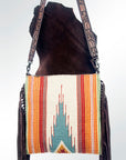 American Darling ADBGZ367 Large Crossbody Saddle Blanket Genuine Leather Women Bag Western Handbag Purse