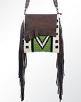 American Darling ADBGZ368 Large Crossbody Saddle Blanket Genuine Leather Women Bag Western Handbag Purse
