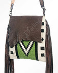 American Darling ADBGZ368 Large Crossbody Saddle Blanket Genuine Leather Women Bag Western Handbag Purse