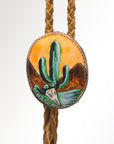 American Darling ADJWM101A Hand Painted Braided Genuine Leather Jewelry Necklace