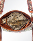 American Darling ADBGK109 Large Crossbody Hand Tooled Saddle Blanket Genuine Leather Women Bag Western Handbag Purse