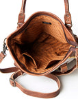 American Darling ADBGK111 Large Crossbody Saddle Blanket Genuine Leather Women Bag Western Handbag Purse