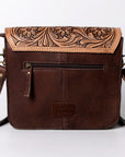 American Darling ADBGD123 Crossbody Hand Tooled Hair-On Genuine Leather Women Bag Western Handbag Purse