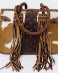 ADBGD127A American Darling Hand Tooled Hair On Genuine Leather Women Bag Western Handbag Purse
