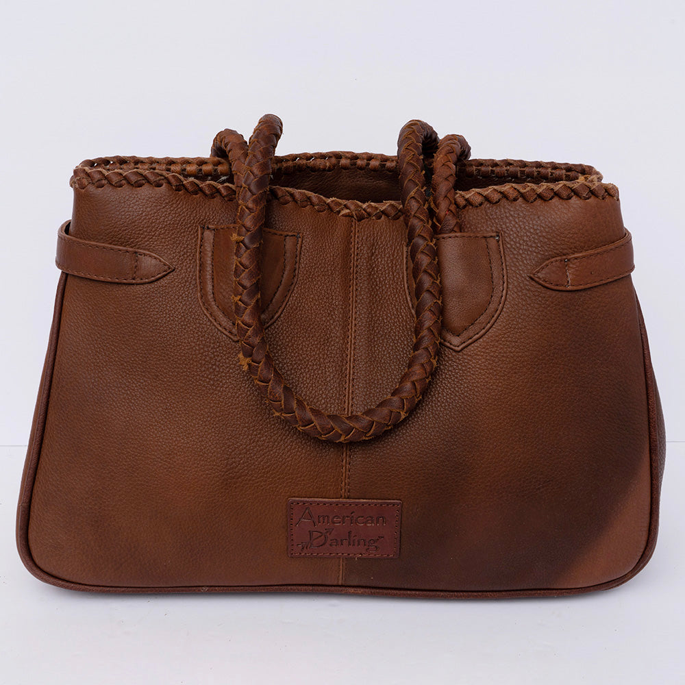 ADBGD127A American Darling Hand Tooled Hair On Genuine Leather Women Bag Western Handbag Purse