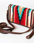American Darling ORGANISER Upcycled Wool Genuine Leather women bag western handbag purse
