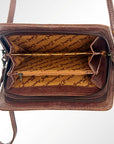 American Darling ORGANISER Upcycled Wool Genuine Leather women bag western handbag purse