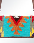 American Darling ORGANISER Upcycled Wool Genuine Leather women bag western handbag purse
