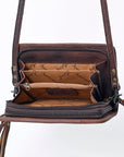 American Darling ORGANISER Upcycled Wool Genuine Leather women bag western handbag purse