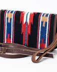 American Darling ORGANISER Upcycled Wool Genuine Leather women bag western handbag purse