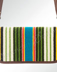 American Darling ORGANISER Upcycled Wool Genuine Leather women bag western handbag purse