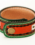 American Darling ADBRF139 Full Grain Genuine Leather Bracelet women