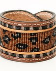 American Darling Bracelet Hand Tooled Carved Genuine Leather Women | Handmade Western Rustic