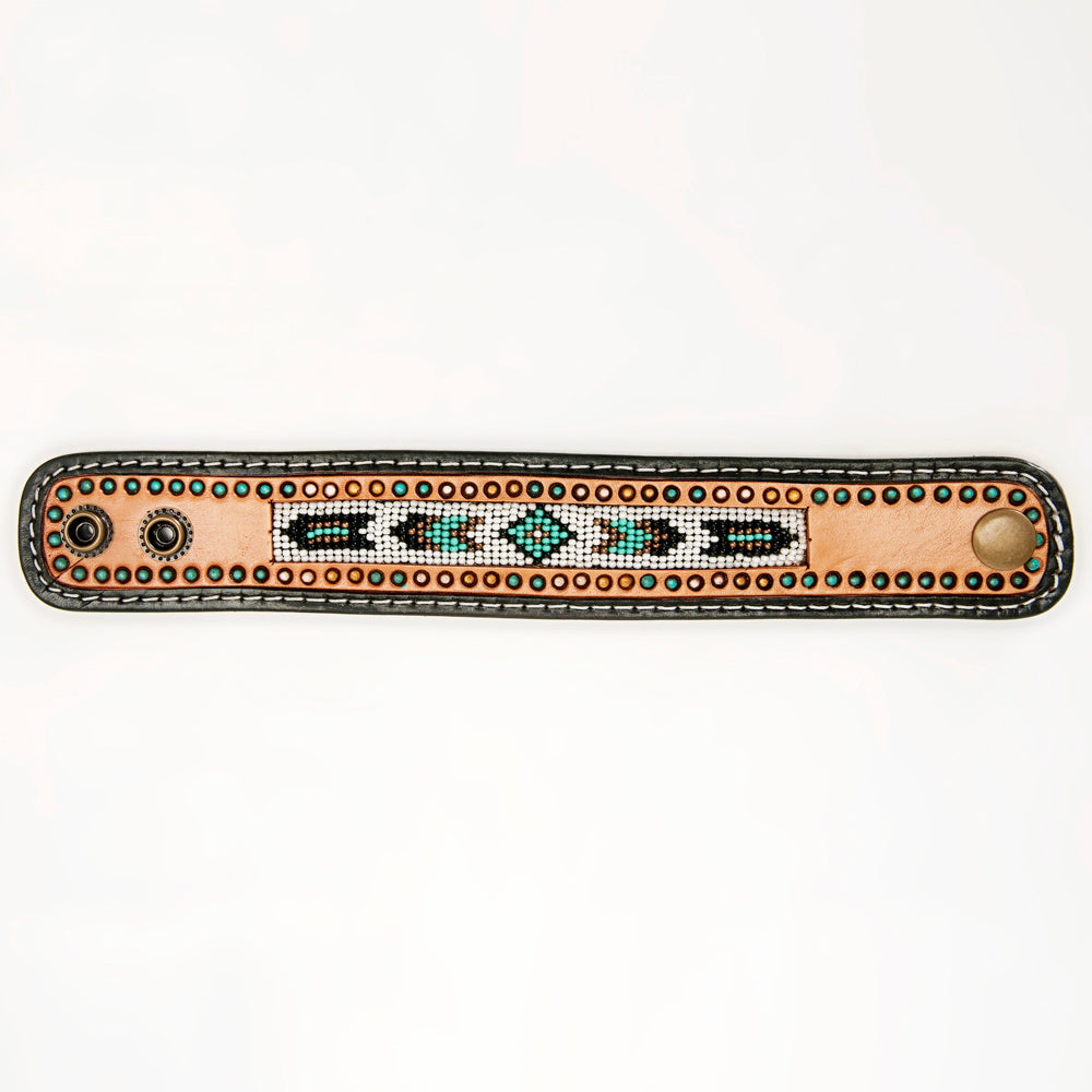 American Darling ADBRF143 Full Grain Genuine Leather Bracelet women