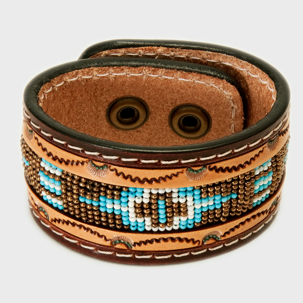 American Darling ADBRF146 Full Grain Genuine Leather Bracelet women
