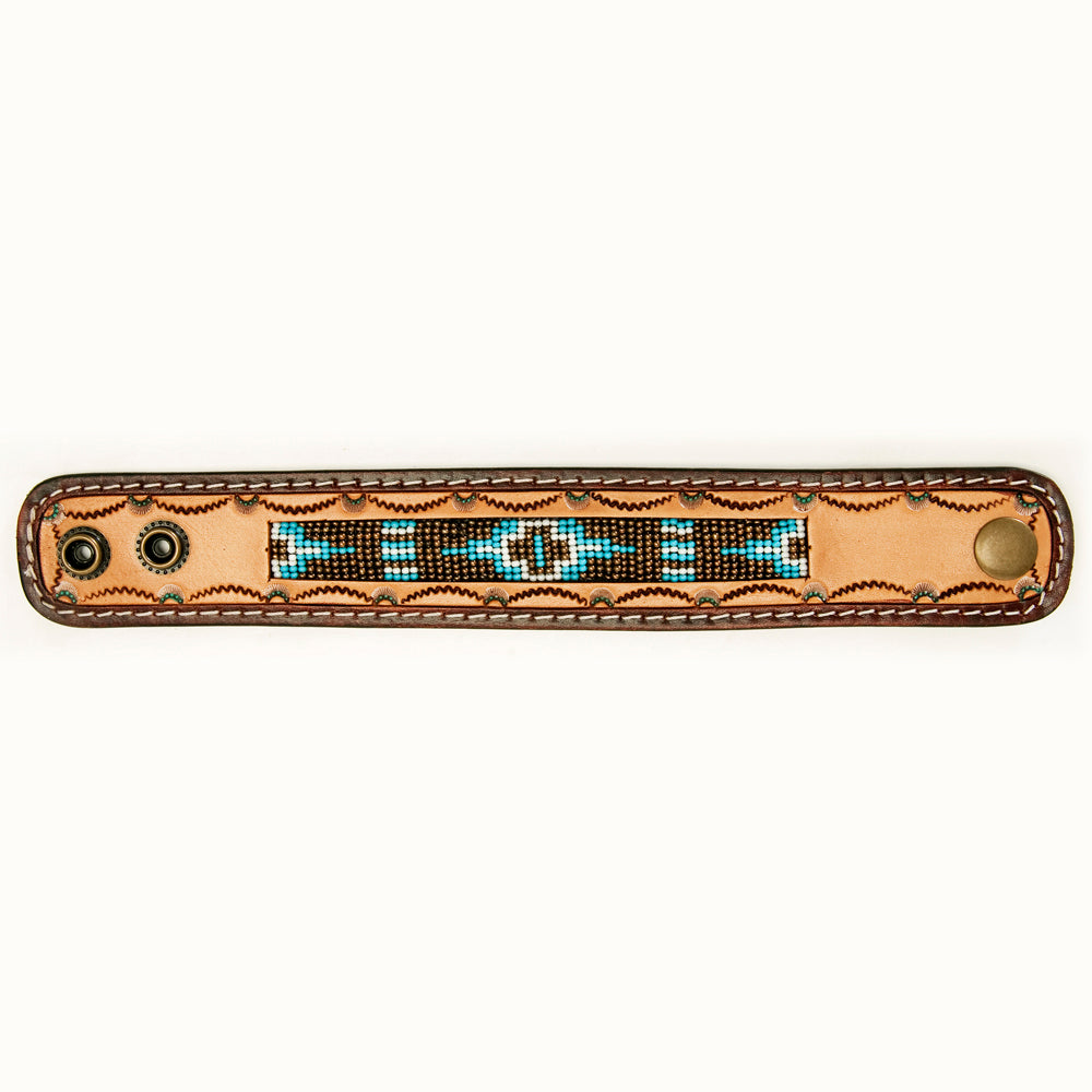 American Darling ADBRF146 Full Grain Genuine Leather Bracelet women