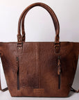 American Darling ADBG663 Tote Hand Tooled Hair-On Genuine Leather Women Bag Western Handbag Purse