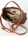 American Darling Tote Hand Tooled Hair On Genuine Leather Women Bag Western Handbag Purse